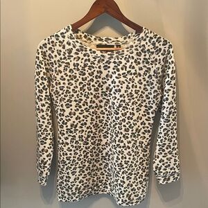 MINKPINK Animal Print Knit Top size XS